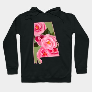 Alabama State Flower Camellia Hoodie